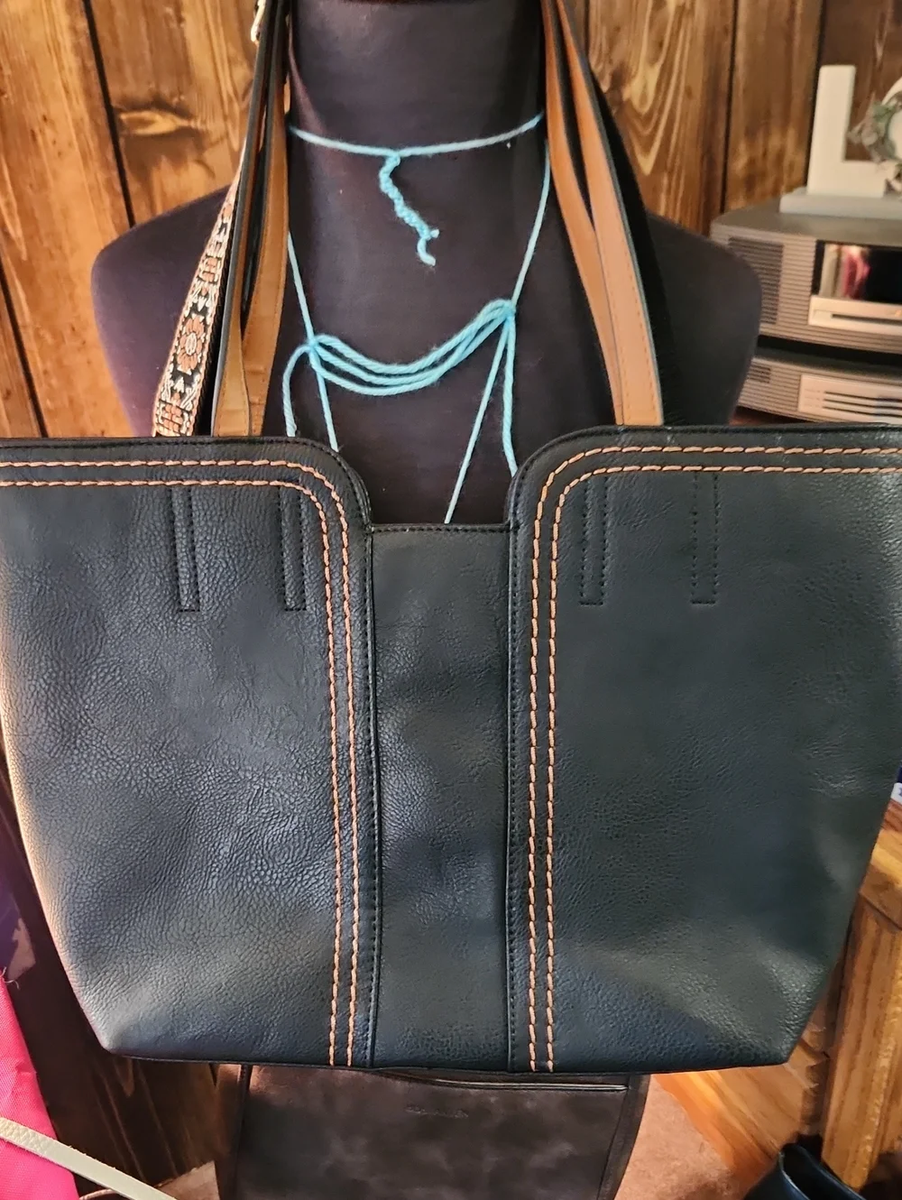 Montana West Foux Leather Shoulder Bag